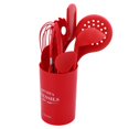 thumbnail image 3 of Juego De Utensilios De Silicona Para Cocinar, Juego De Utensilios De Cocina De Silicona, Con Contenedor De Almacenamiento, Espátula, Cuchara, Herramienta De Cocina Para Utensilios Cergrey Non‑Stick Kitchen Utensil, 3 of 8
