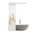 thumbnail image 3 of ARTJIA Sea Shells and Starfish Decor Shower Curtain, Beach Seashells Nautical Ocean Seaside Seascape Coastal Art Print Polyester Fabric Shower Curtain 48x72 Inches, White Sand, 3 of 3