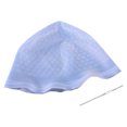 thumbnail image 1 of Sombrero para resaltar el cabello, silicona suave, reutilizable, herramienta para teñir el cabello, bricolaje, con gancho de ganchillo, color blanco, 1 of 8