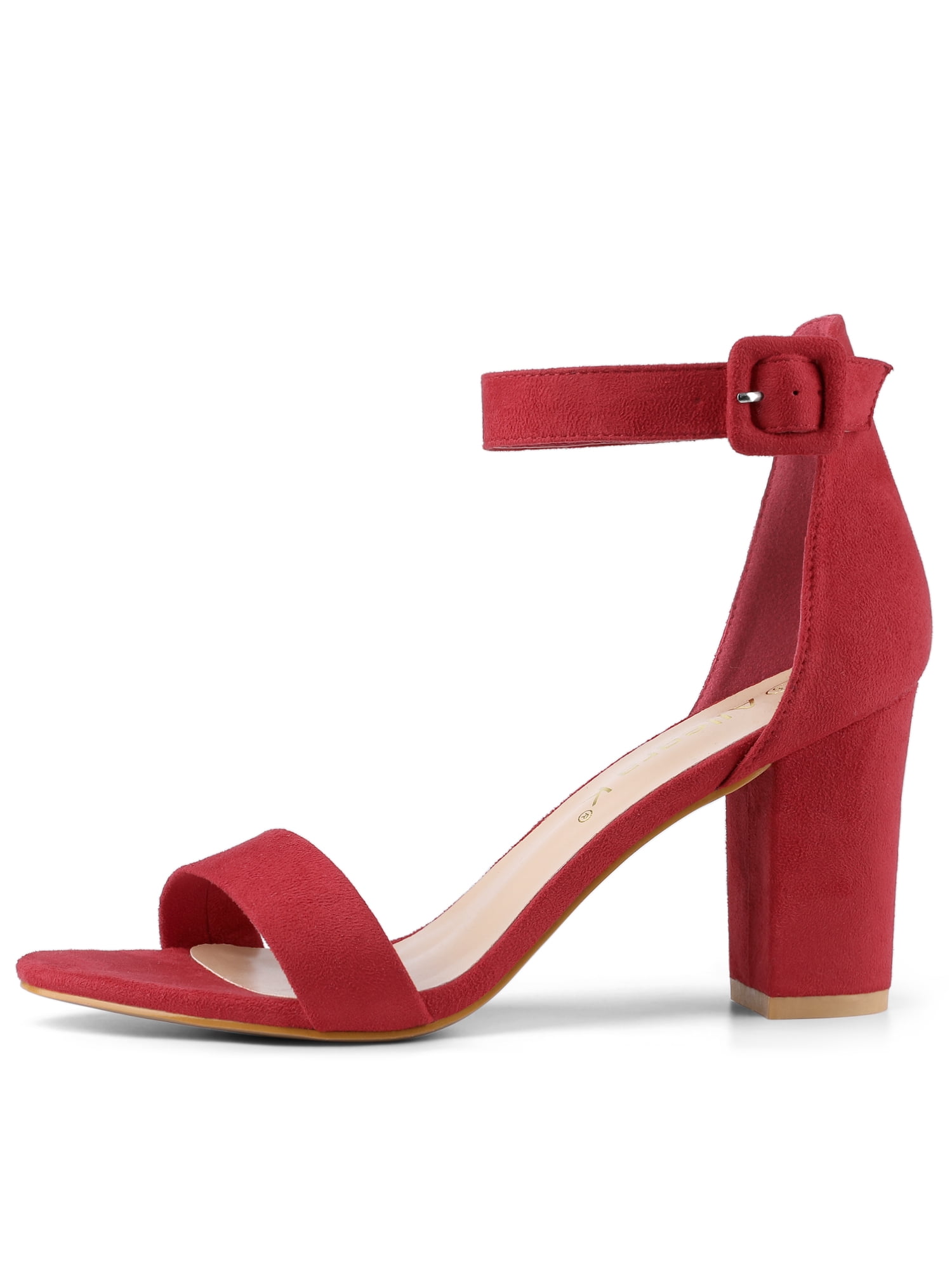 Allegra K Women's Sandals High Heels Chunky Heels Ankle Strap Sandals -  Walmart.com