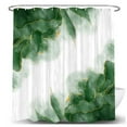 thumbnail image 6 of Green and Gold Marble Shower Curtain, Dark Emerald Sage Hunter Olive Green Fabric Shower Curtains Set for Bathroom, Modern Golden White Restroom Decor Accessories with Hooks 72X 84 Inch, 6 of 7