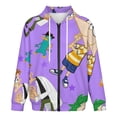 thumbnail image 4 of Phineas And Ferb Jacket Casual Oversized Hoodie Stylish Zipper Hooded Sweatshirt Warm Loose Outerwear S, 4 of 8