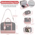 thumbnail image 3 of Bolsa de fin de semana Wogarl, 4 unidades, para mujer, grande, de lona impermeable, 3 of 8