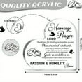 thumbnail image 4 of Heart-Shaped Acrylic Wedding Sign With Marriage Prayer Quote Religious Gift Christian Decor Bridal Shower Gift Wedding Gifts For Newlyweds Engagement Gifts For Couples Home Decorative Signs Plaque, 4 of 6
