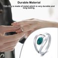 thumbnail image 3 of Qarigey Anillos Joyas Turquesa Plata Moda Mujer Antiguo Piedra Adornos Piedras preciosas Boda Elegante Lujo Aniversario Ropa, zapatos y accesorios Miscelánea ocho Qarigey AP016468-03, 3 of 6