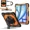Orange, variant on Case for iPad Air 13 Inch M3/M2 2025/2024 with Rotating Stand Pencil Holder Hand/Shoulder Strap, Heavy Duty Shockproof Protective Cover