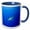 Blue/White, variant on , Hawaii, Big Island, Oceanic White Tip Shark - Us12 Pso0037 - Paul Souders, 11oz Two-tone Green Mug