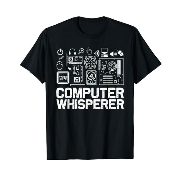 Computer Whisperer Shirt IT Tech Support Nerds Geek T-Shirt