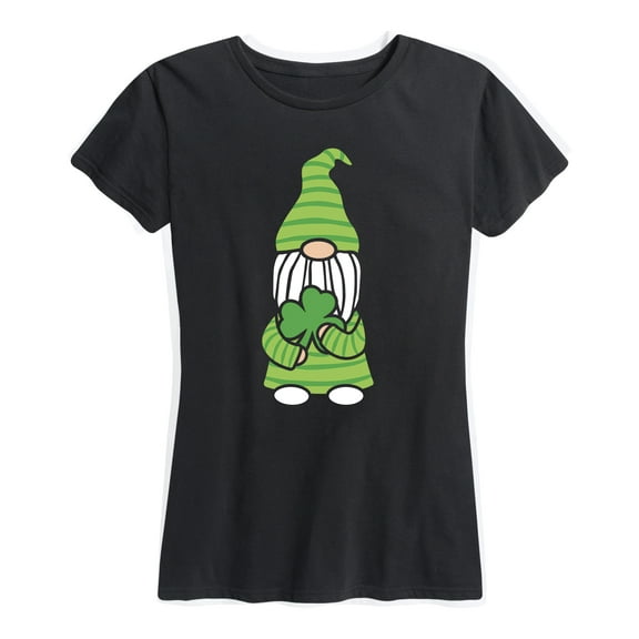 Instant Message - St. Paddys Day Gnome - Women's Short Sleeve Graphic T-Shirt