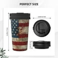 thumbnail image 3 of Goofa American Flag1 for Insulated Travel Coffee Mug Spill Proof Leak Proof 16 OZCoffee Tumbler Reusable Coffee Cups with Lids Thermos for Hot and Cold Drink, 3 of 8
