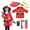 Red, variant on Toptie Fireman Everyday Fancy-Dress Costume for Child, Little Boys S