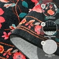 thumbnail image 2 of GUUCHA 5'x8'Area Rugs for Living Room Floral Print Rug Floor Carpet for Bedroom,Black/Red, 2 of 7