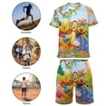 thumbnail image 4 of Winnie The Pooh Boys Short Sleeve T-Shirt And Shorts Outfit Set Activewear Mesh Short Set for Kids, 4 of 7