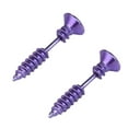 thumbnail image 2 of Opvise Funny Screw Shape Ear Studs Cool Double-Sided Earrings Fashion Jewelry Gift, 2 of 8