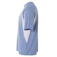 thumbnail image 3 of A4 Cooling Performance Color Block Tee For Youth Male in Lt Blue/White NB3181, 3 of 3