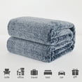 Exclusivo Mezcla Plush Extra Large Fleece Throw Blanket for Couch, Bed