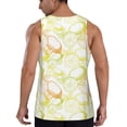 thumbnail image 3 of Fotbe Lemon Potatoes Pattern Men's Quick Dry Workout Tank Top Gym Muscle Tee Fitness Bodybuilding Sleeveless T Shirt Breathable Workout Shirt-, 3 of 9