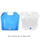 thumbnail image 2 of Bolsas de agua plegables y portátiles para exteriores, portador para beber (blanco, 5L), 2 of 7