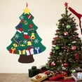 thumbnail image 2 of Árbol de Navidad de fieltro para hacer tú mismo, adornos navideños para colgar en la pared, regalos para niños, suministros para fiestas, tipo C, 2 of 12