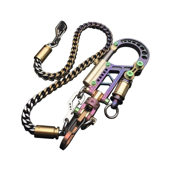 lixuesong Multifunctional Pendant Keychain Design Keychain Bolt Carabiner Jewelry Accessory for Car