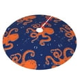 thumbnail image 2 of Kll 48" Christmas Tree Skirt Octopus Xmas Tree Skirts Mat For New Year Xmas Holiday Party Indoor Outdoor Home Decoration, 2 of 9