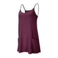thumbnail image 5 of Yubnlvae Athletic Romper Dress for Women - Sleeveless Workout Outfits (Built-In Shorts, Vacation & Gym Wear) Red 2 XL, 5 of 8