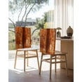 thumbnail image 3 of nqOlkjepod Burnt Orange Chair Covers Set of 8, Decorative Chair Back Cover, Retro Oil Painting Modern Abstract Art Aesthetics Dining Room Chair Slipcovers Removable Chair Protectors Covers for Party, 3 of 7