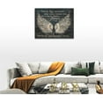 thumbnail image 4 of Rustic Angel Wing Canvas Wall Art Farmhouse Inspirational Quotes Wall Decor Angel Pictures Prints Motivational Framed Modern Artwork for Home Living Room Bedroom Bathroom 16"x12", 4 of 6