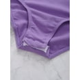 thumbnail image 7 of TiaoBug Kids Girls One Piece Gymnastics Leotards Sheer Mesh Ballet Dance Sleeveless Bodysuit Purple 5-6, 7 of 7