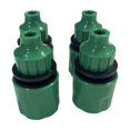thumbnail image 1 of Eigraketly Conector de manguera de plástico duradero, 4 pack/lote, para riego rápido y eficiente, conector rápido por goteo Válvulas, 1 of 6