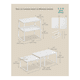 thumbnail image 2 of Juego De 2 Organizadores De Cocina De Madera Apilables, Multifuncionales Y Expandibles Malubero Blanco, 2 of 5