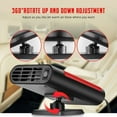 thumbnail image 4 of VicTsing 12V 1000W Portable Car Heater Electric Heating Fan Bracket Type Defogger Defroster with Sucker, 4 of 12