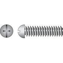 Hillman 56331 No.20.25 x 1.25 in. L Combination Round Head Zinc-Plated Steel Machine Screws - Pack of 100