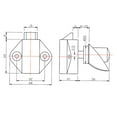 thumbnail image 4 of DYNWAVECA Push Button Up Locks Knob Latch RV Boat Cabinet Sliver Gray, 4 of 10