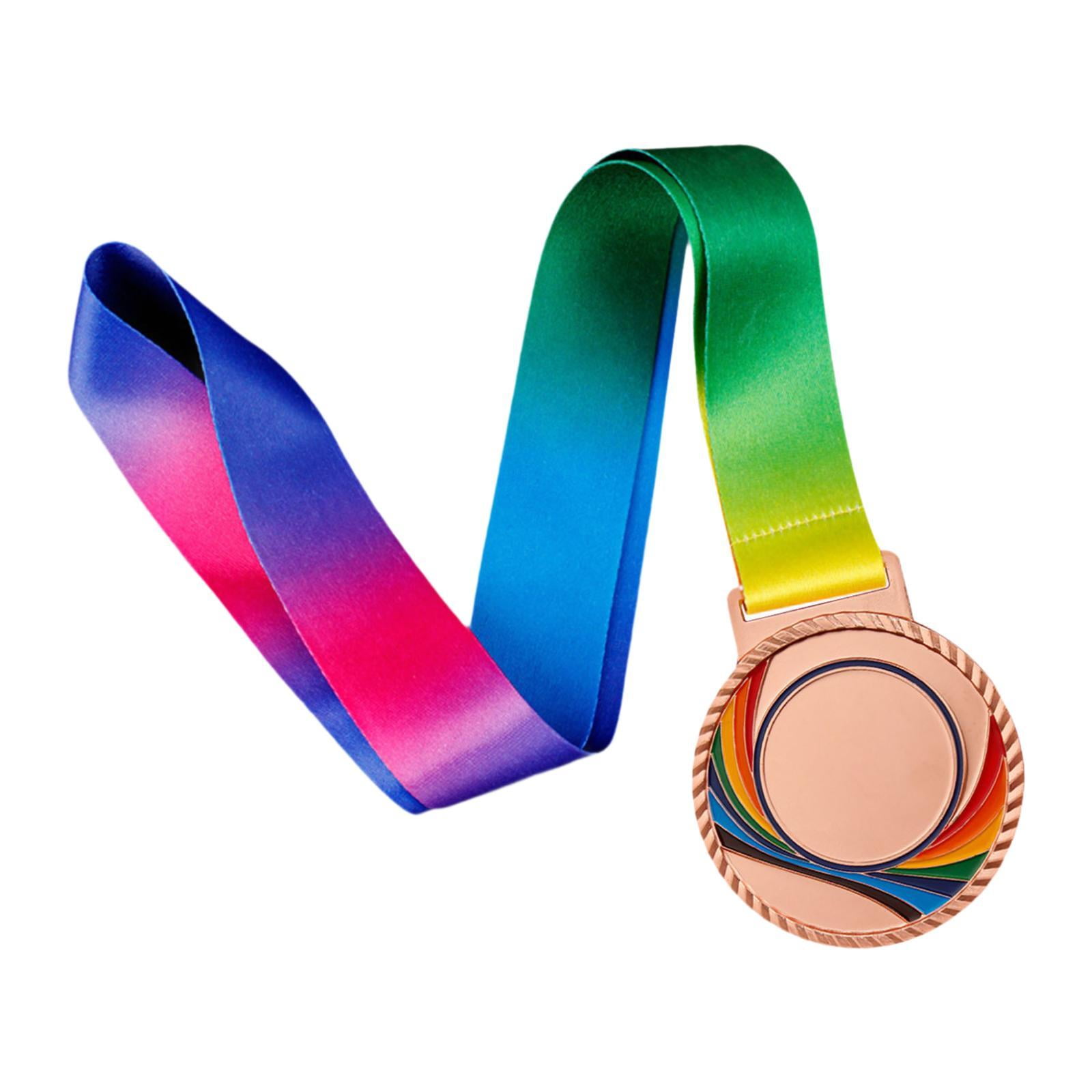 harayaa 4x Award Medal with Neck Ribbon Zinc Alloy 1ST 2ND 3rd Prizes Winner Medal Trophy Medal for Parties Softball Events Kids Adults