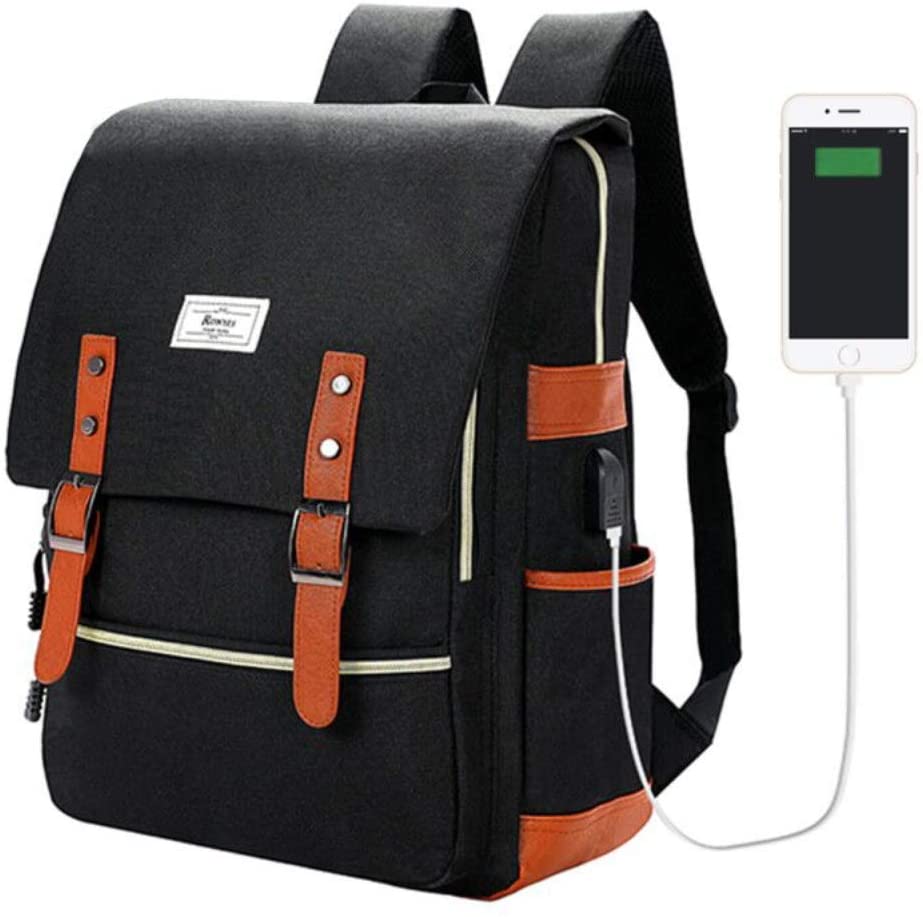 vintage school backpack