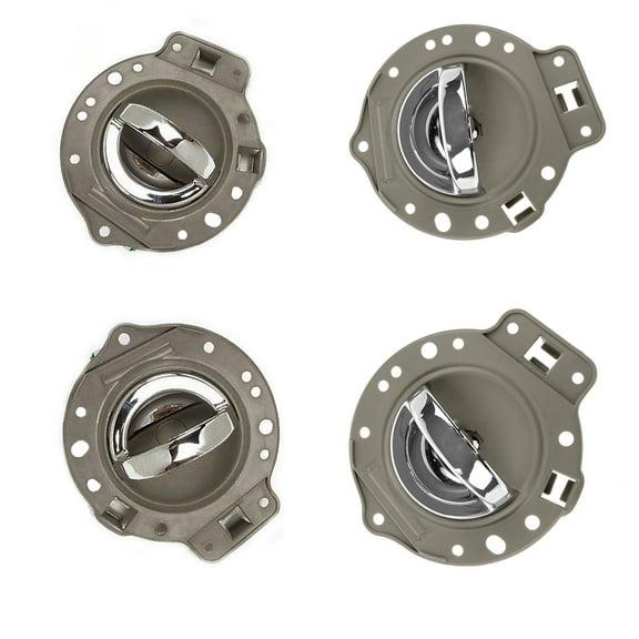 For 06-10 Jeep Commander Interior Inner Inside Door Handle 4PCS Khaki with Chrome Lift 06 07 08 09 10 DS363 Fits select: 2006-2010 JEEP COMMANDER LIMITED