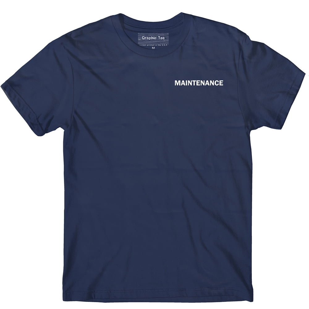 Qraphic Tee Maintenance tShirt, Employee tShirt, Staff tShirt