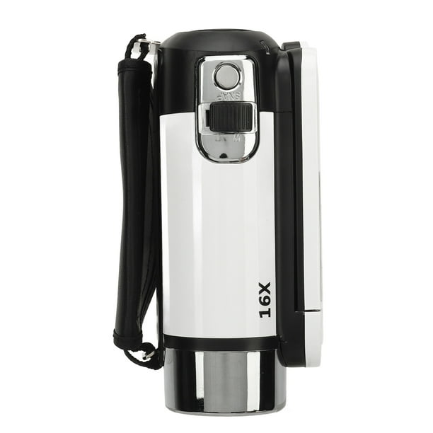 Cámara Digital, Zoom 16x 1080p 16MP Vlogging Cámara de Vídeo Con Selfies, Antivibración, Grabación en Bucle, Marca de Agua de tiempo, Videocámara Con Pantalla Giratoria DE
