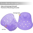 thumbnail image 3 of Orchid Pot, 6.7 Inch 8 Pack Orchid Pots with Holes and Saucers,Plastic Orchid Planter - Purple Amethyst, 3 of 9