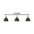 thumbnail image 1 of Duncan 3-Light Semi-Flush - Track Light in Pewter with Rubbed Bronze, 1 of 1