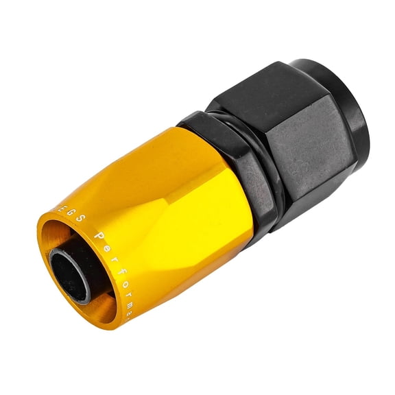 JEGS Straight Max Flow Hose End -6AN