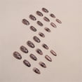 thumbnail image 4 of Fofosbeauty 24 pcs Press-on Acrylic False Nails, Nails Tips Designs 2023,Almond Leopard Champagne, 4 of 9