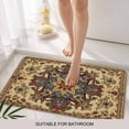 thumbnail image 3 of Boho Flower Door Mat&nbsp;Indoor Outdoor Entrance, Non Slip Small Rug for Kitchen Bathroom Entryway Rug, Bohemian Western Rustic Tribal Patterns Washable Doormat Floor Mat 18x30 Inch, 3 of 8