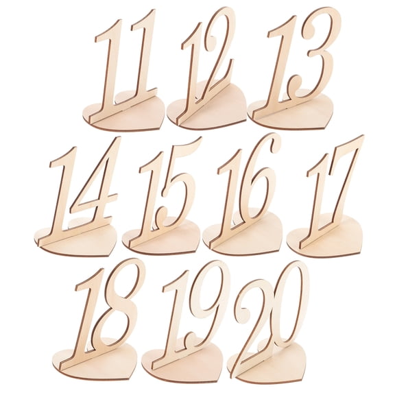 unbranded 10 Pcs Digital Seat Board Wedding Table Numbers Dinner Banquet