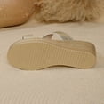 thumbnail image 6 of Wensltd Spring Summer Wedge Sandals Women Thick Sole Lightweight Comfortable Beach Casual Outdoor Wide Width Sandals, 6 of 9
