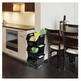 thumbnail image 6 of 3-Pack Plastic Stackable Storage Bins, Black Stackable Bins For Pantry, 6 of 7