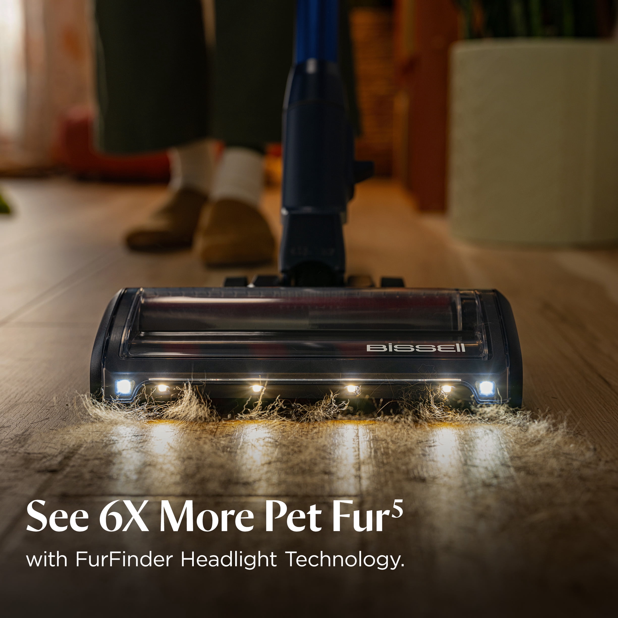 Bissell PowerClean DualBrush 280W Self-Standing Cordless Vacuum, DualBrush & AutoAdapt Tech, Self-Cleaning Brush Roll, Strong Suction, Removeable Battery, Upholstery Tool & Bright Headlights, 4196K