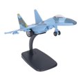 thumbnail image 4 of Avión de combate de 21,5 cm, modelo de aleación fundida a presión, simulación de juguete de combate para niños y adultos, color azul cielo., 4 of 14