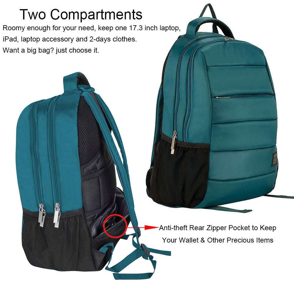 Travel Laptop Backpack 15.6 Inch Large Capacity Waterproof Outdoor Backpack for Men Women - image 3 of 6